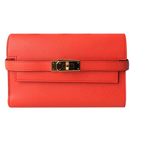 hermes kelly wallet compact|Hermes kelly wallet with strap.